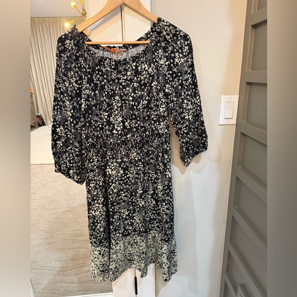Knox Rose Black and Cream Boho Dress NWT Size Medium - Picture 3 of 8